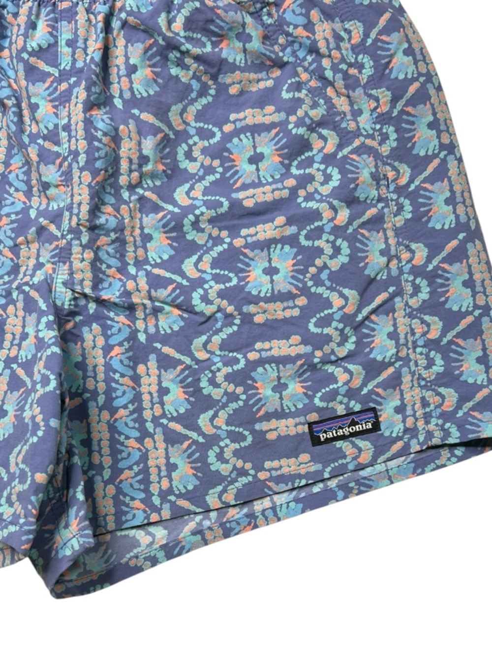 Patagonia Baggies Shorts 5" Current Blue Tropical Print Medium - Picture 2 of 11
